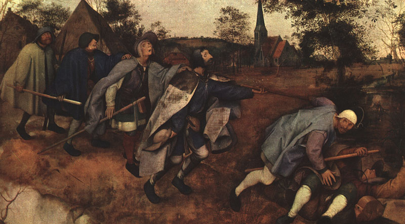 BRUEGEL, Pieter the Elder The Parable of the Blind Leading the Blind f